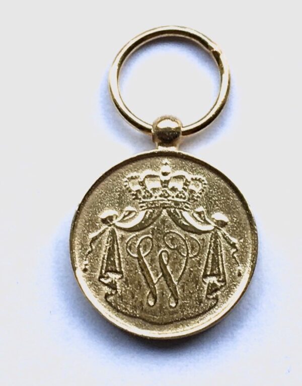 Miniatuur Trouwe Dienst medaille "goud" KL KLU