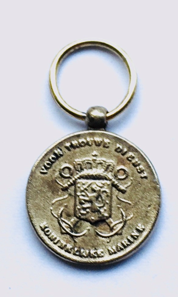 Miniatuur Trouwe Dienst medaille brons Marine