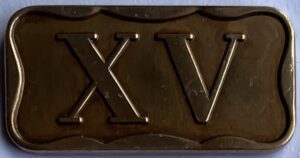 Jaarteken XV vrijwilligersmedaille