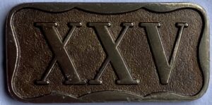 jaarteken vrijwilligersmedaille XXV